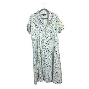 The J Peterman company floral button front dress size large cottagecore